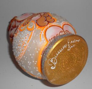 Fatty Angels Bear Matty Teddy orange bow nesting Doll Babooshki s