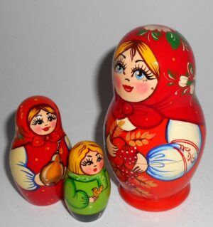 Nolinsk Milley village family 6-set nesting Doll Babooshki s Classic Village Traditional