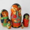 Nativity large multifigured on blue nesting Doll Babooshki s
