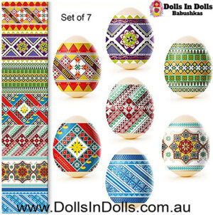 7 set Bright Happy Ornament  Egg Shrinking Wraps