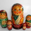 Family Village girl with baby babushka Babushka Matryoshka nesting Doll Babooshki Babushkas