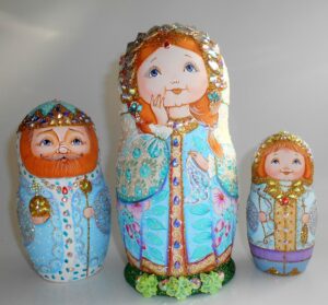 Fairy tale royal family exclusive nesting Doll Babooshki s