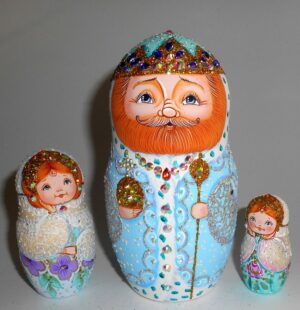 Fairy tale royal family exclusive nesting Doll Babooshki s