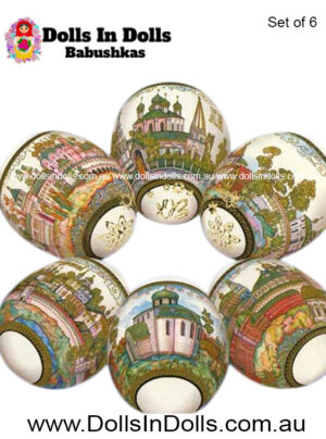 6 set Golden Circle Churches , Easter Egg Shrinking Wraps