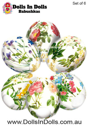 6 set  Kingdom of flowers Easter Egg Shrinking Wraps