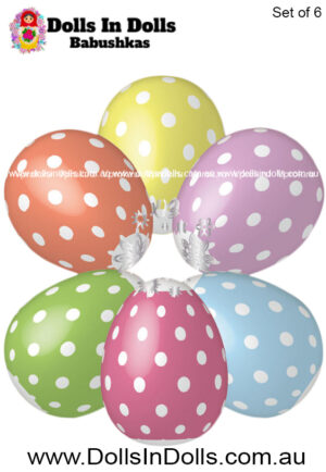 6 set Pea dots  , Easter Egg Shrinking Wraps