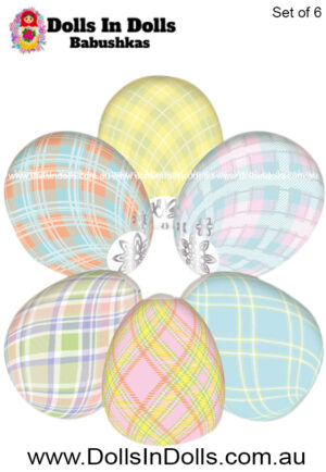 6 set Squares  , Easter Egg Shrinking Wraps
