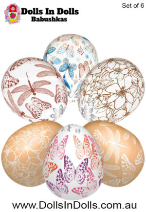 6 set Siluet Spring, Easter Egg Shrinking Wraps