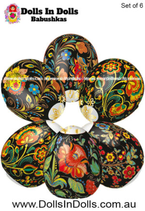 6 set Fairytales of flowers , Easter Egg Shrinking Wraps