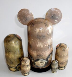 Funny Koala with ears 5-set huge nesting Doll Babooshki s