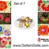 7 set Chook Flowers of Petro   , Easter Egg Shrinking Wraps
