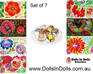 7 set Chook Flowers of Petro   , Easter Egg Shrinking Wraps