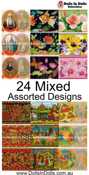 24 set Mixed Lot  , Easter Egg Shrinking Wraps