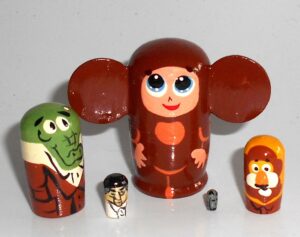 MINI 'Cheburashka'  old  Cartoon mini 5-set  TINY