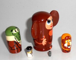MINI ‘Cheburashka’  old  Cartoon mini 5-set  TINY - 4