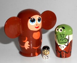 MINI ‘Cheburashka’  old  Cartoon mini 5-set  TINY - 2