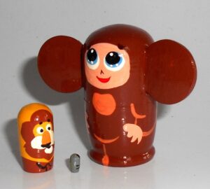 MINI ‘Cheburashka’  old  Cartoon mini 5-set  TINY - 3