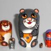 MINI Grey Cat with balalaika mini 5-set TINY