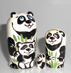 MINI Panda with little panda mini 5-set TINY