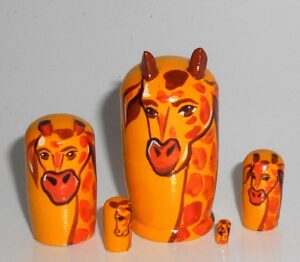MINI Funny giraffe mini 5-set Babushka  TINY