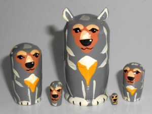 MINI Funny Wolf mini 5-set Babushka  TINY
