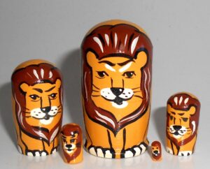 MINI Funny Lion mini 5-set Babushka  TINY