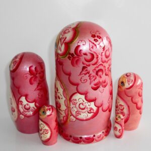 Anna in pink dress nesting Doll Babooshki s