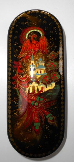 Glasses Case Fire-bird and church