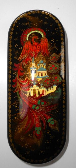 Glasses Case Fire-bird and church