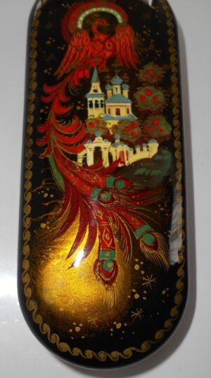 Glasses Case Fire-bird and church - 3