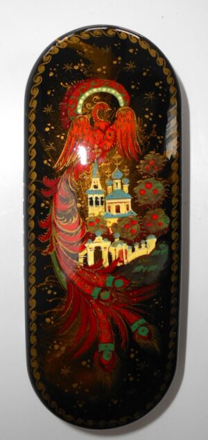 Glasses Case Fire-bird and church - 4