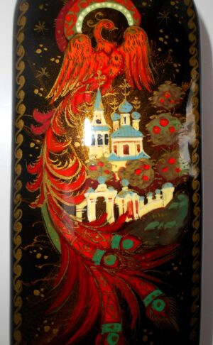 Glasses Case Fire-bird and church - 5