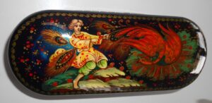 Glasses Case Fire-bird and prince Ivan in yellow - 3
