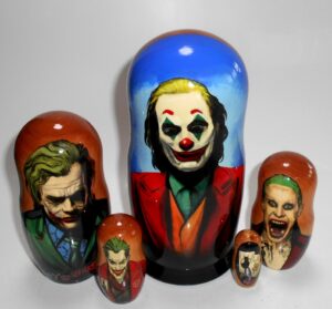 Joker movie Babushka  Babushka Matryoshka nesting Doll  Babooshki Babushkas