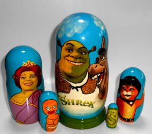 Shrek Babushka Matryoshka nesting Doll  Babooshki Babushkas