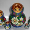 Lara in blue dress fatty 5-set Babushka Matryoshka nesting Doll  Babooshki Babushkas