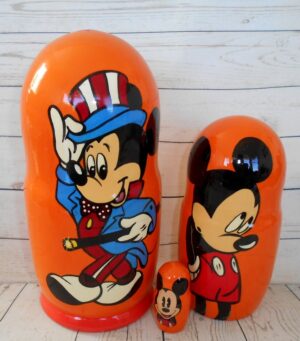 Mickey Mouse in a Hat nesting Doll Babooshki s