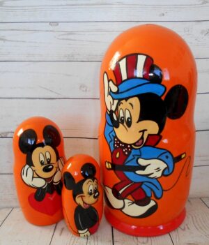 Mickey Mouse in a Hat nesting Doll Babooshki s