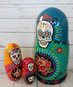 Day of the Dead nesting Doll Babooshki s