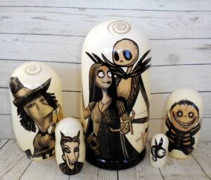 Nightmare before Christmas Babushka Matryoshka nesting Doll  Babooshki Babushkas