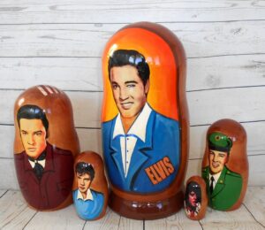 Elvis Presley orange Large nesting Doll Babooshki s