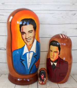 Elvis Presley orange Large nesting Doll Babooshki s