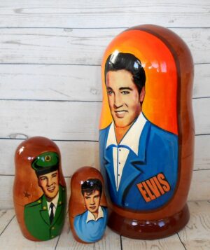 Elvis Presley orange Large nesting Doll Babooshki s