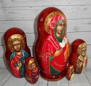 Our Lady of Smolensk 5-set nesting Doll Babooshki s