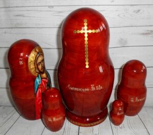 Our Lady of Smolensk 5-set nesting Doll Babooshki s