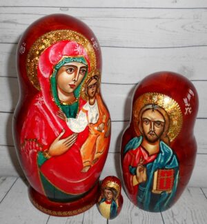 Our Lady of Smolensk 5-set nesting Doll Babooshki s