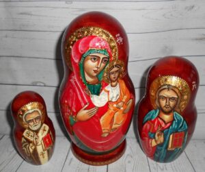 Our Lady of Smolensk 5-set nesting Doll Babooshki s