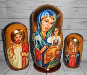 Our Lady the Eternal Bloom 5-set nesting Doll Babooshki s