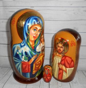 Our Lady the Eternal Bloom 5-set nesting Doll Babooshki s