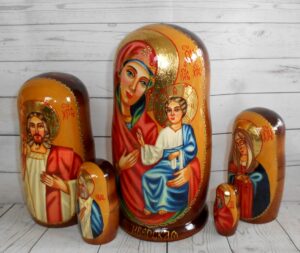 Our Lady of Iversk 5-set nesting Doll Babooshki s